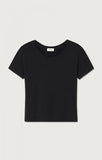 American Vintage Gamipy Short Sleeve Top in Black