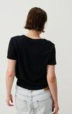 American Vintage Gamipy Short Sleeve Top in Black