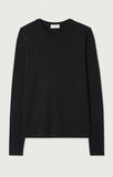 American Vintage Gamipy Long Sleeve Top in Black