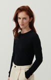 American Vintage Gamipy Long Sleeve Top in Black