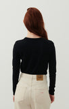 American Vintage Gamipy Long Sleeve Top in Black