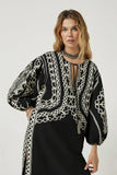 Scarlet Poppies Tahara Kaftan in Black
