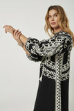 Scarlet Poppies Tahara Kaftan in Black