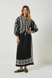 Scarlet Poppies Tahara Kaftan in Black