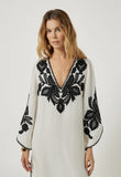 Scarlet Poppies Hadiya Kaftan in Vanilla