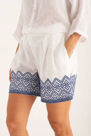 120% Lino Shorts in White