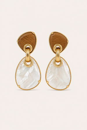 Gas Bijoux Silia Drop Earrings in Gold