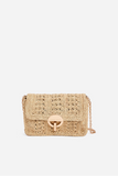 Vanessa Bruno Moon Rafia Bag in Natural