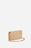 Vanessa Bruno Moon Rafia Bag in Natural