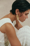 Malina Amal Knitted Fringe Top in White
