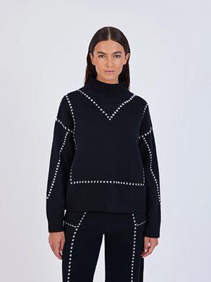 Not Shy Bogla Turtleneck in Black