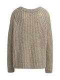 Smith And Soul Hairy Raglan Knit in Stone