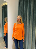 Smith And Soul Raglan Long Sleeve Tee in Mandarin