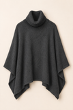 Berenice Madette Poncho Knit in Dark Grey