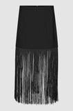 Second Female Fringe Skirt in Black