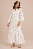 Valerie Khalfon Ravene Dress in White