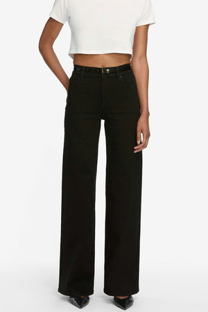 Frame Le Slim Palazzo in Black