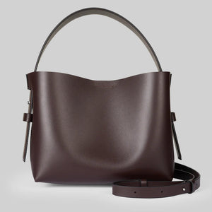 Second Female Leata Leather Bag in Chocolate
