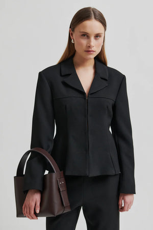 Second Female Leata Leather Bag in Chocolate