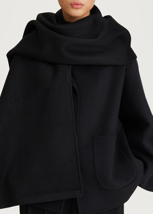 StyleIn Tecla Wool Scarf in Black