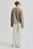 Second Female Alpha Knit Cardi in Beige