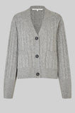 Second Female Alphine Knit Cardigan in Grey