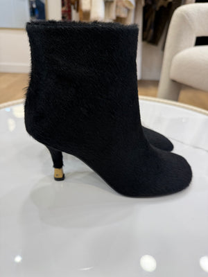 Lola Cruz Pony Ankle Boot in Black