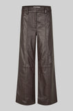 Second Female Lethro Leather Trousers CHOCOLATE