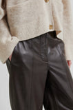 Second Female Lethro Leather Trousers CHOCOLATE