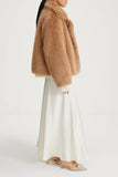 Style In Hazel Faux Fur Jacket in Camel
