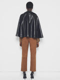 As By Df Faith Recycled Leather Cape in Black