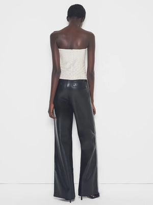 As By Df Kat Leather Bell Leggings in Black