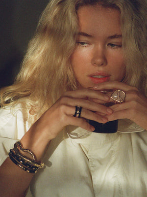 Aurelie Bidermann Nazca Ring in Black