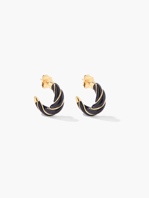 Aurelie Bidermann Diana Earrings in Black