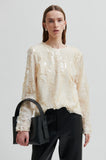 Second Female Glimmer Blouse in Cream