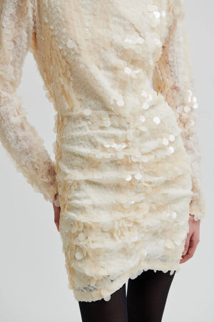 Second Female Glimmer Dress in Cream