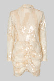 Second Female Glimmer Dress in Cream