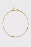 Talis Chains Square Cz Tennis Necklace in Gold