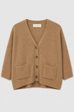 Solocascmir Cardi in Camel