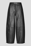 Second Female Aluka Leather Trousers in Black
