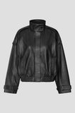Second Female Aluka Leather Jacket in Black