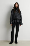 Second Female Aluka Leather Jacket in Black
