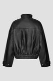 Second Female Aluka Leather Jacket in Black