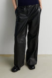 Second Female Letho Leather Trousers in Black