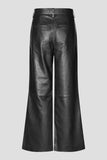 Second Female Letho Leather Trousers in Black
