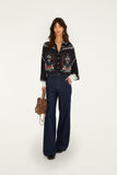 Farm Rio Nikita Blouse in Black