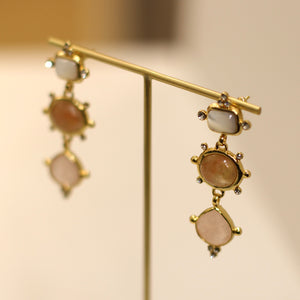 Gas Bijoux Tiki 3 Earrings in Gold