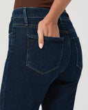 Paige Mason Crop Boot in Amagansett Dark Blue