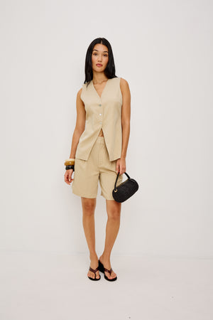 Rails Mylah Waistcoat in Almond