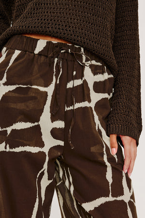 Rails Emmie Print Pants in Terre Fume